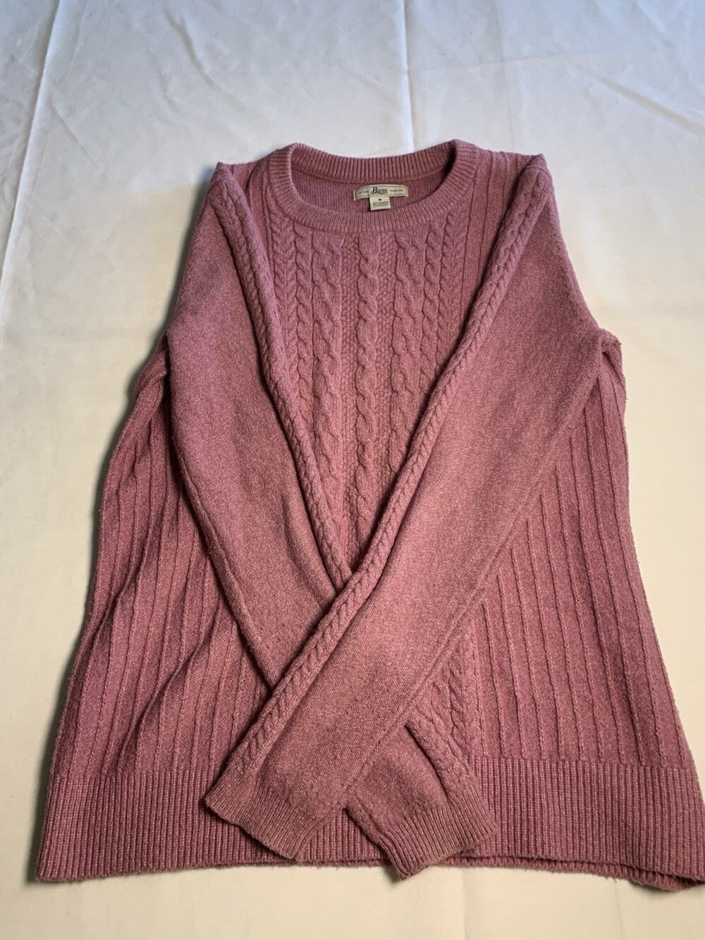 Mauve Dusty Pink Bass Medium Sweater